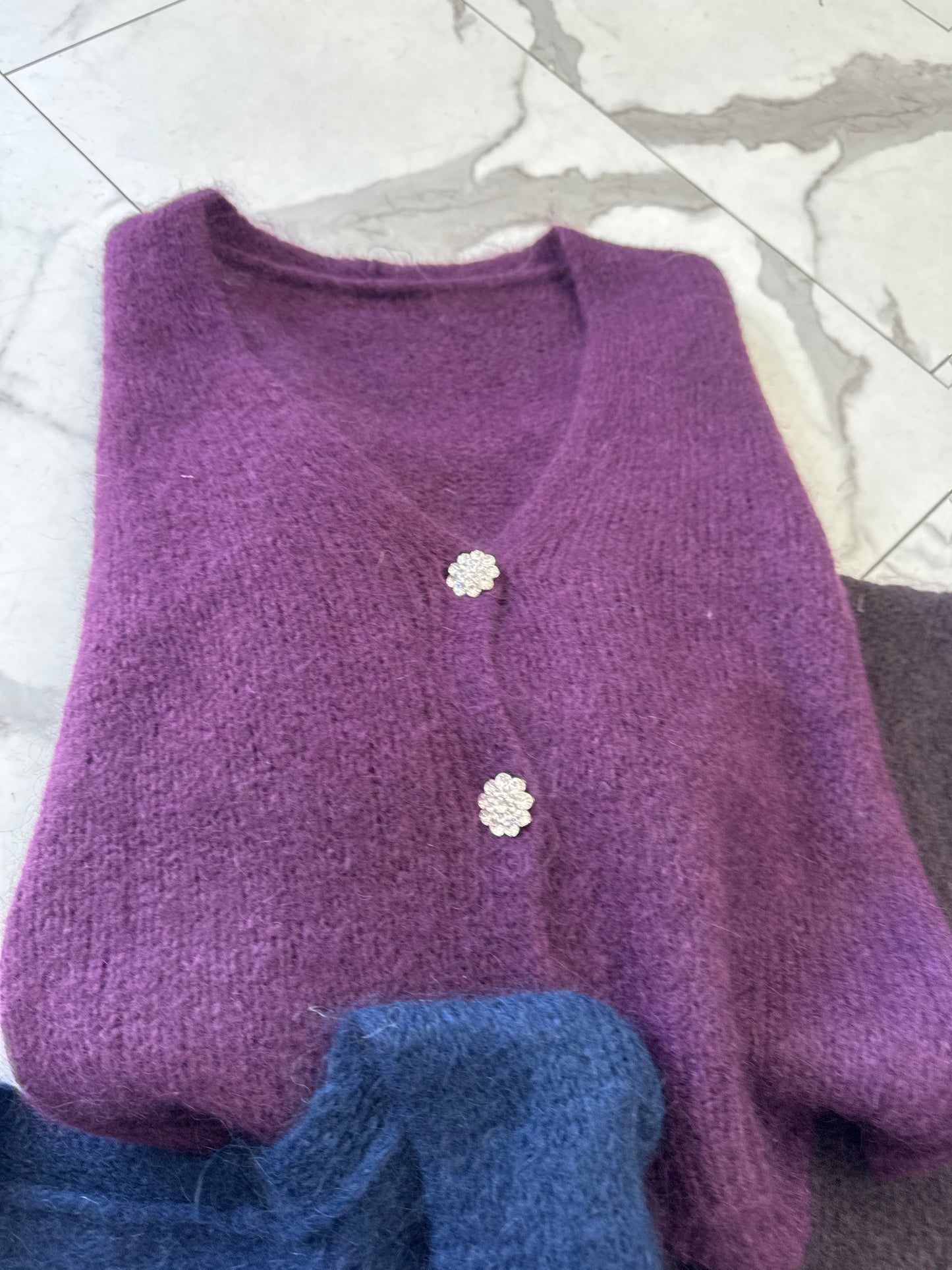 CARDIGAN MOHAIR BOTTONI GIOELLO