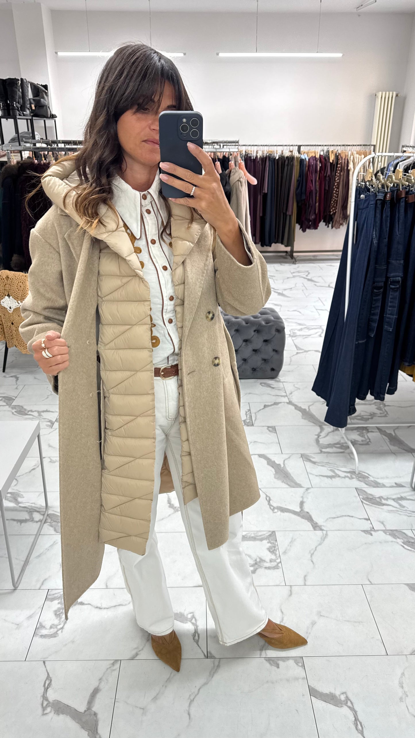 CAPPOTTO PIUMINO SABBIA