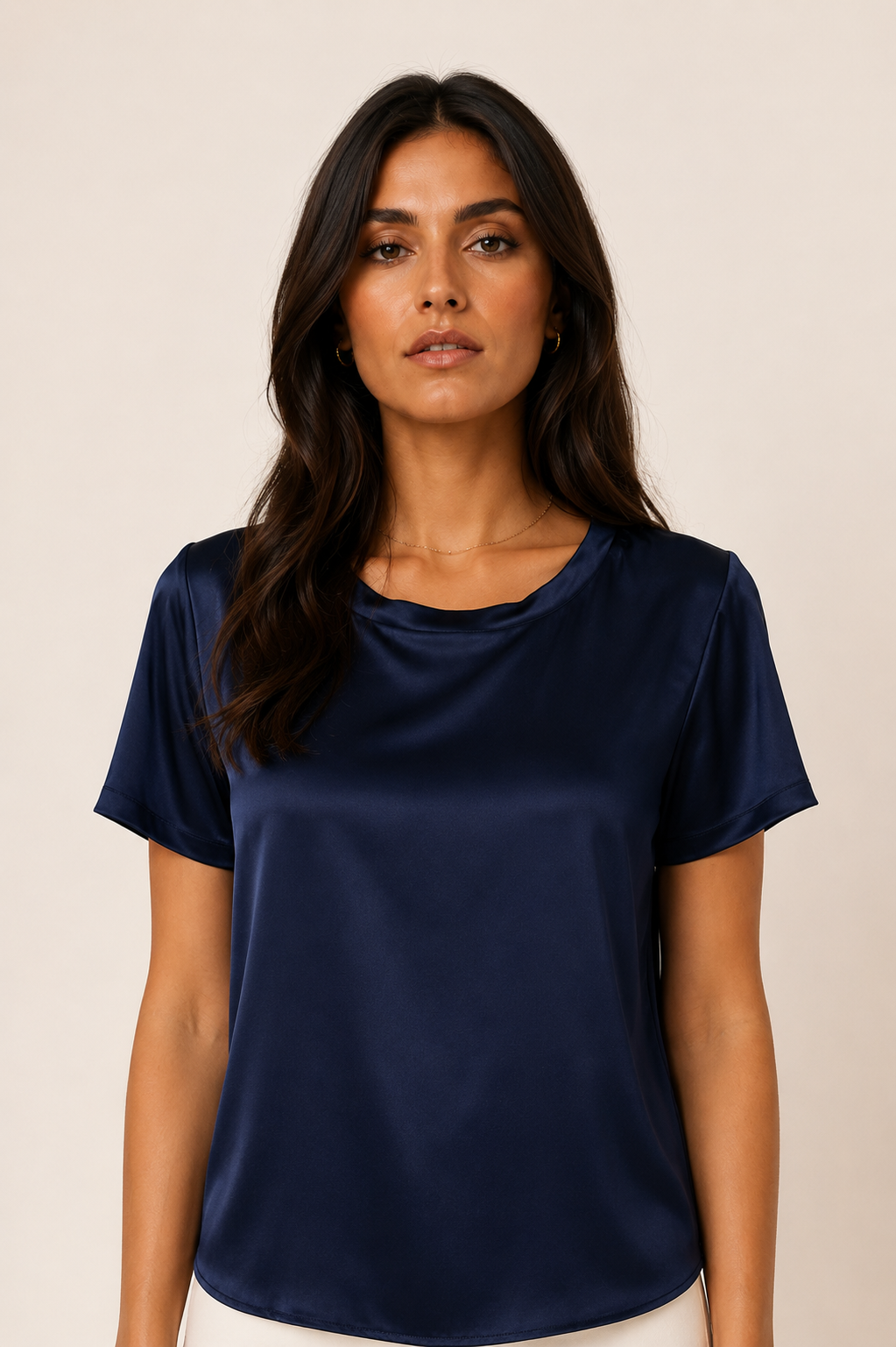 BLUSA MANICA CORTA BLU