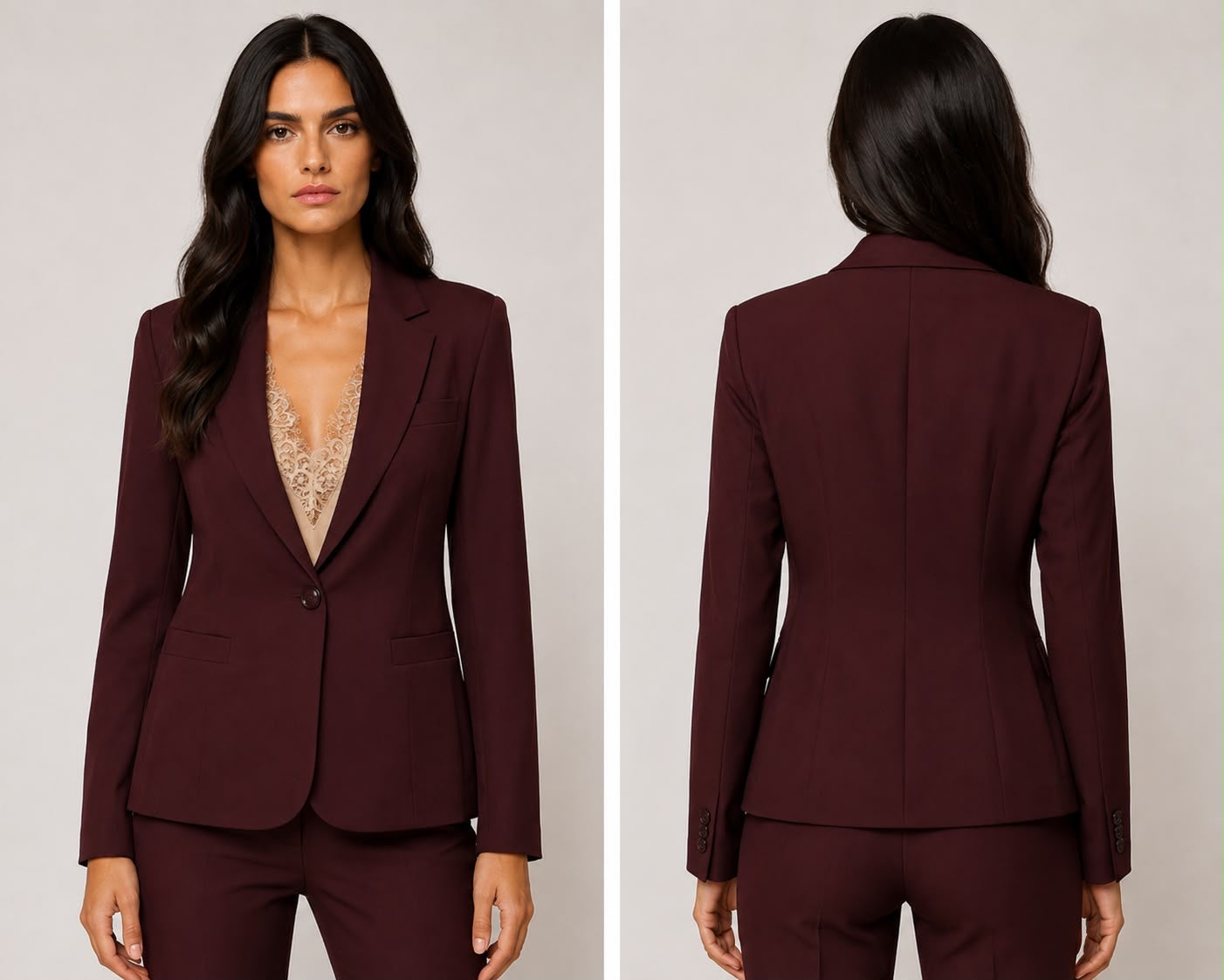 TAILLEUR BASIC BORDEAUX
