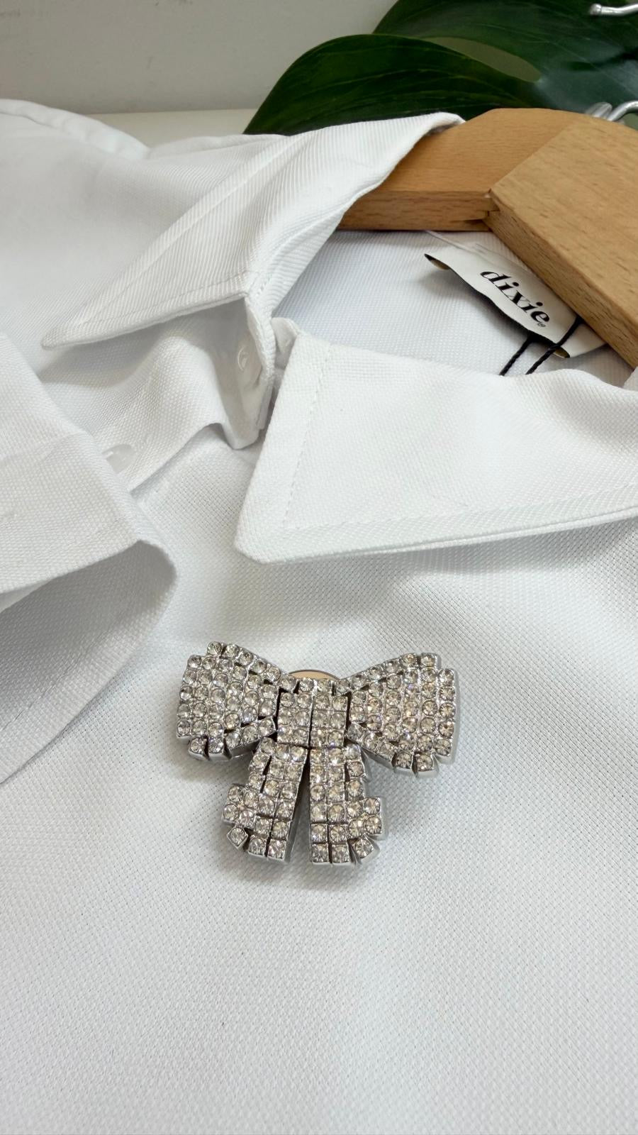 COPRI BOTTONE FIOCCO STRASS