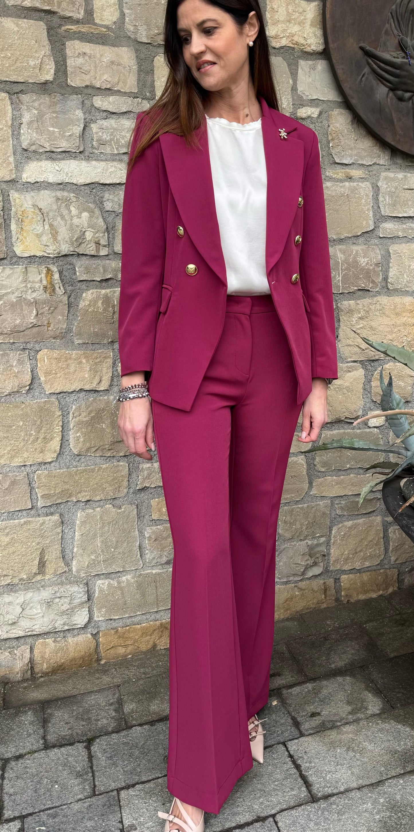 MARYLEY PANTALONE TULIPANO SANGRIA MARYLEY
