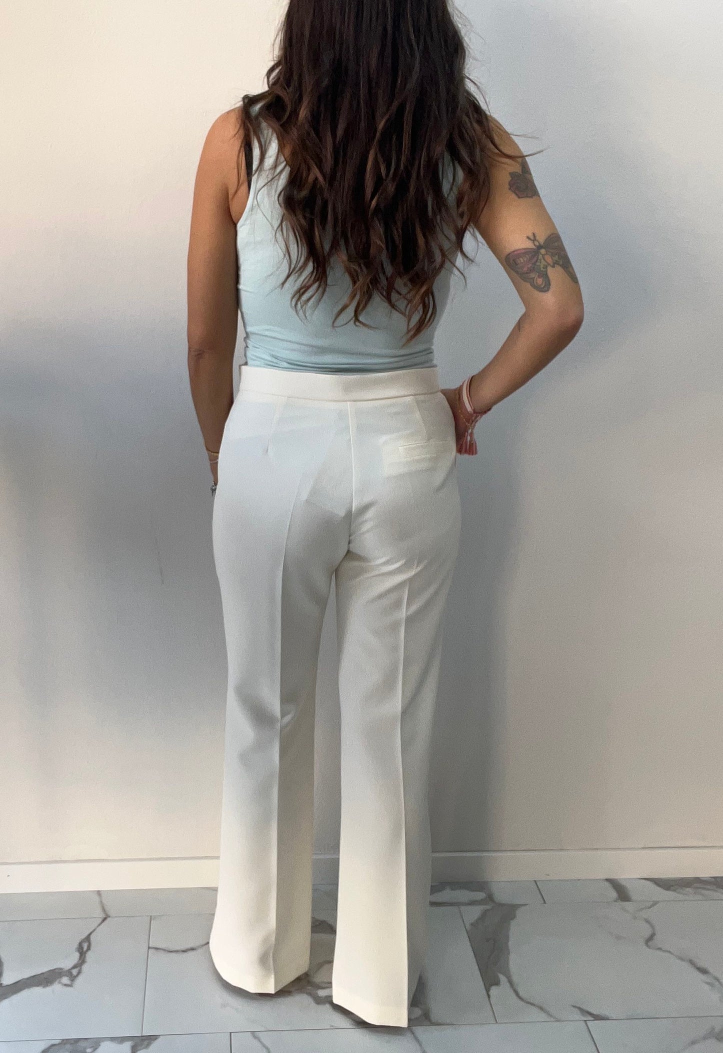 MARYLEY PANTALONE TULIPANO PANNA MARYLEY