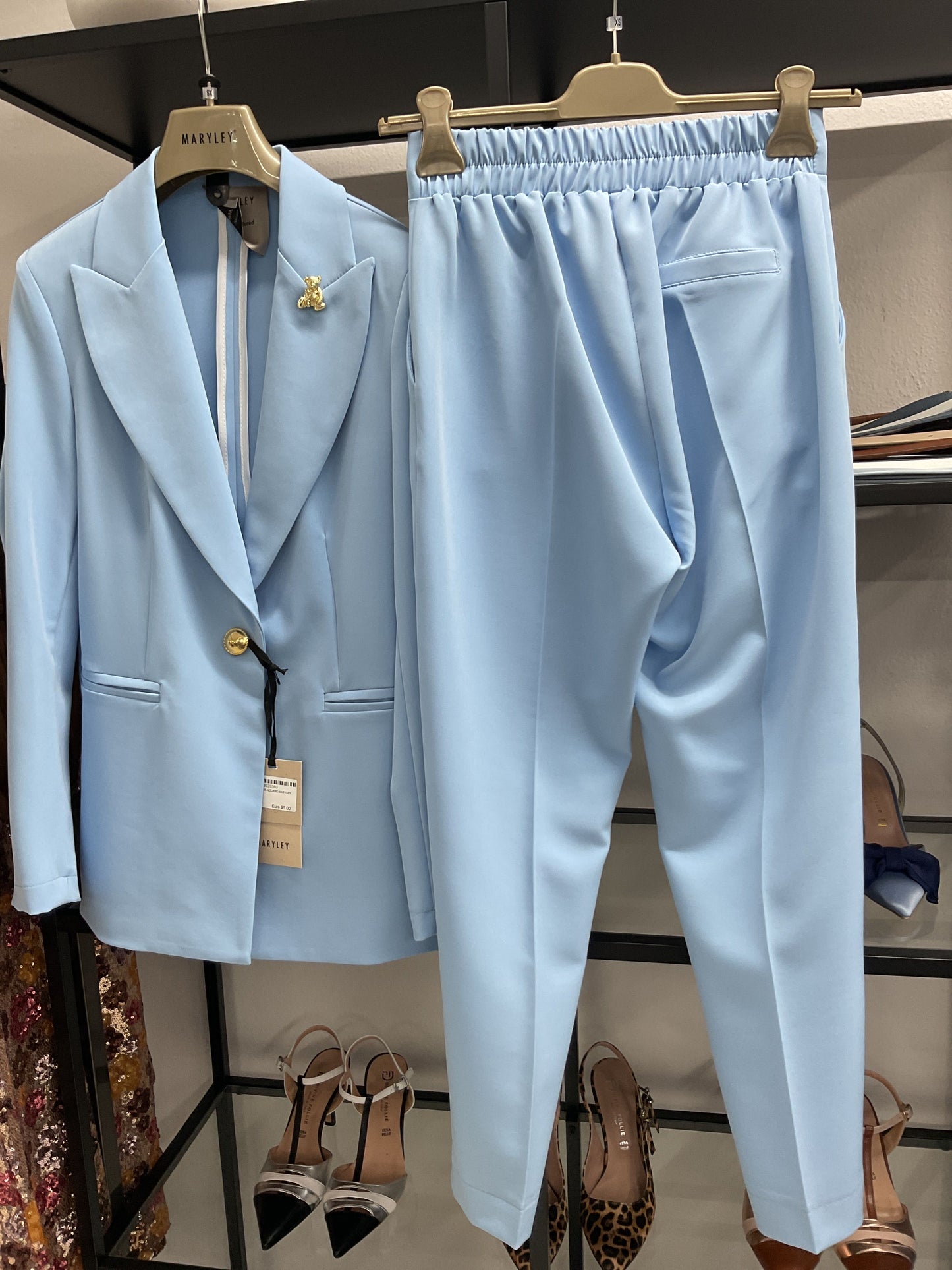 MARYLEY PANTALONE IRIS AZZURRO MARYLEY