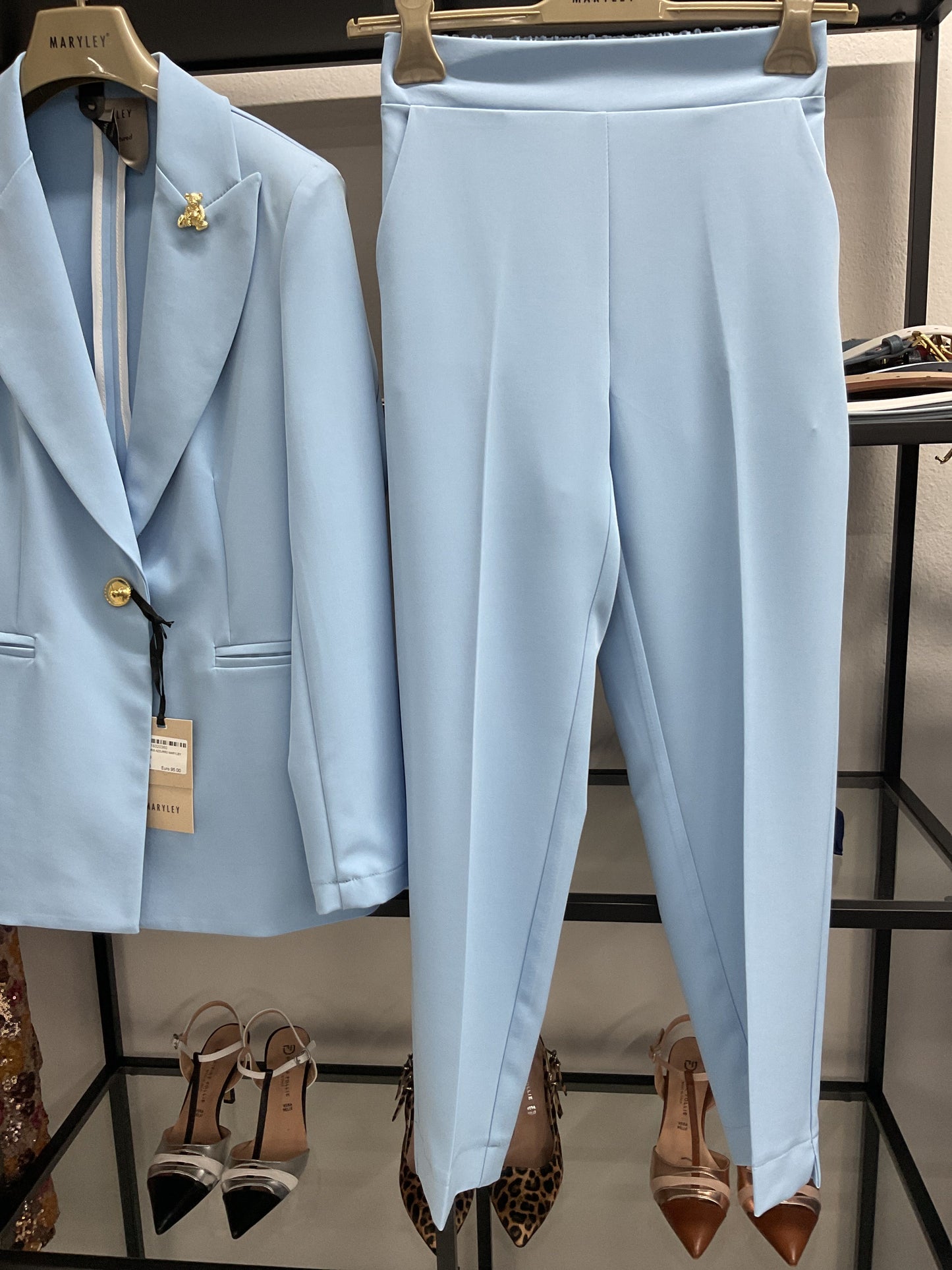 MARYLEY PANTALONE IRIS AZZURRO MARYLEY