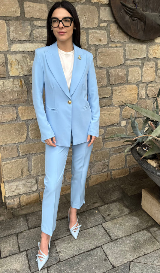 MARYLEY PANTALONE IRIS AZZURRO MARYLEY