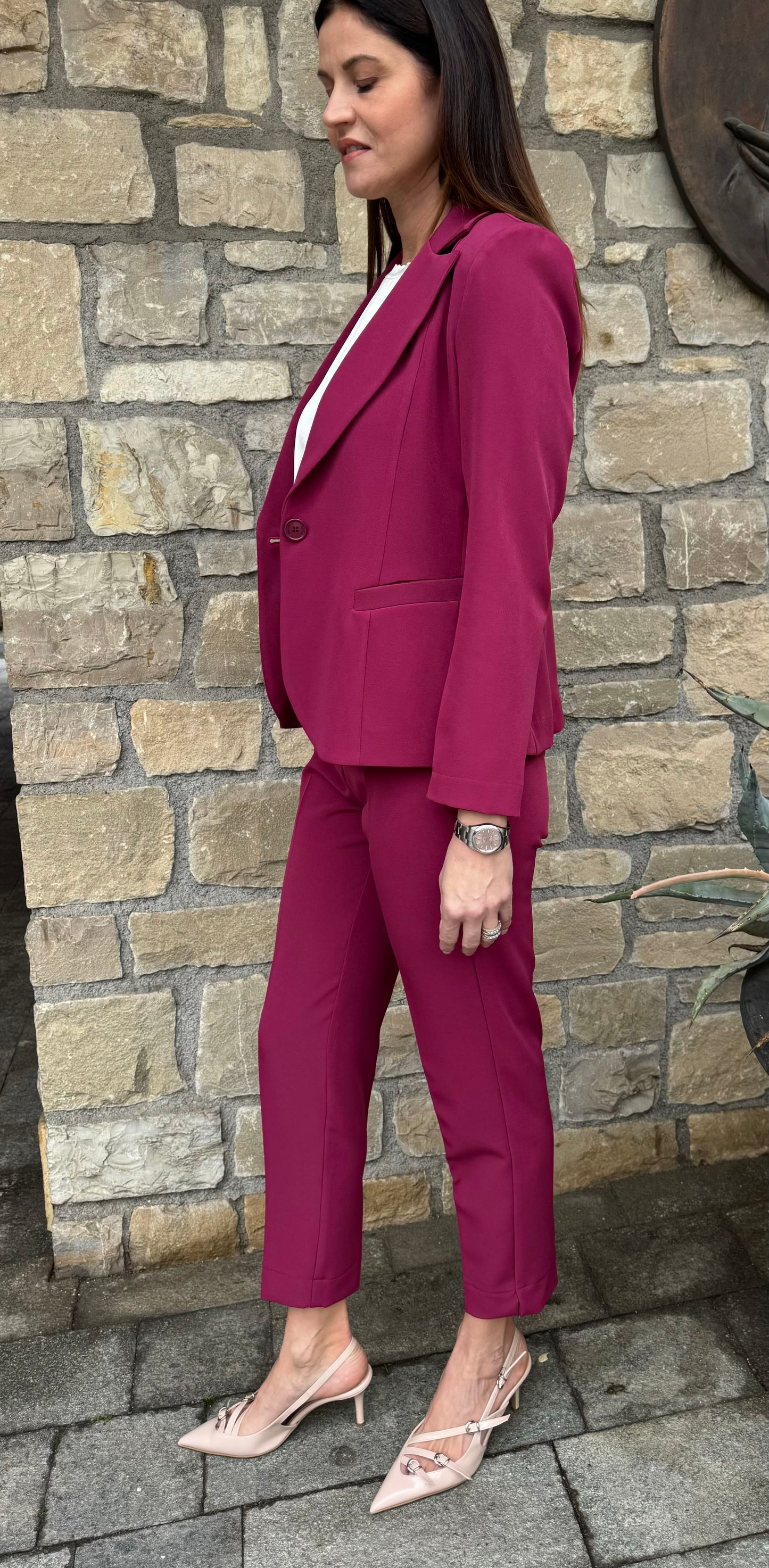 MARYLEY PANTALONE BASIC SANGRIA MARYLEY