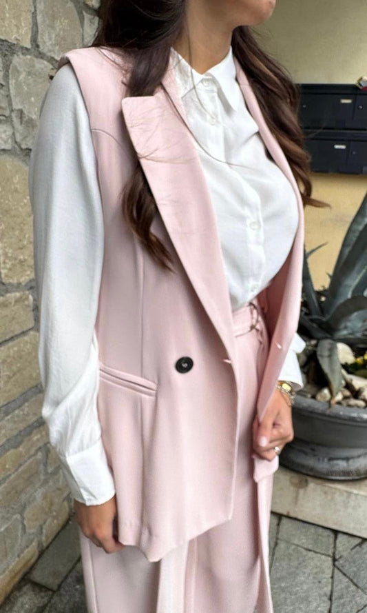 MARYLEY MAXI GILET CADY ROSA