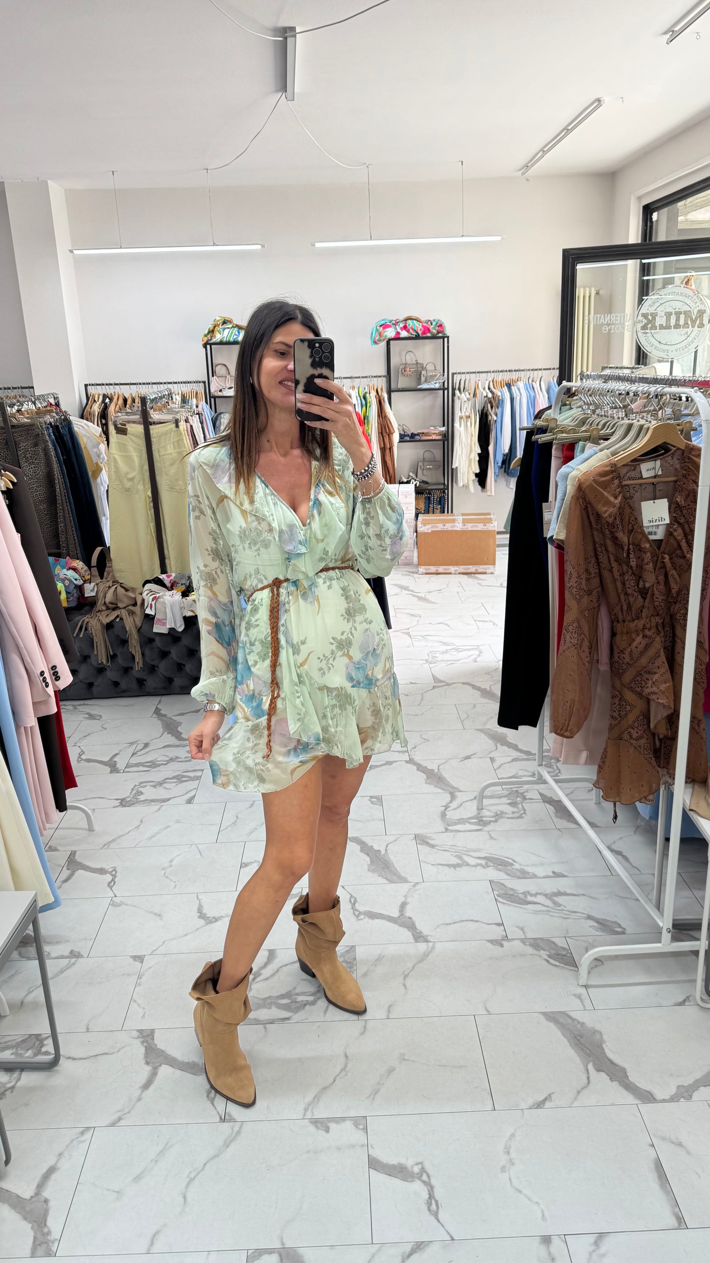 DIXIE ABITO CORTO MENTA LEILA