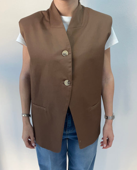 DIXIE GILET COTONE TERRA
