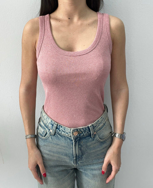 VICOLO CANOTTA LUREX ROSA