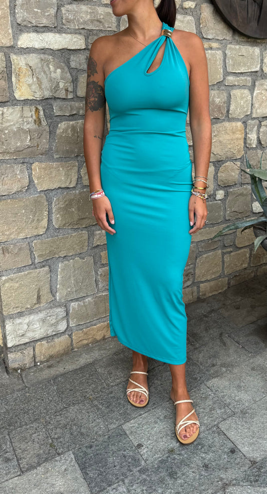 VICOLO ABITO AFRODITE LUNGO LYCRA TIFFANY