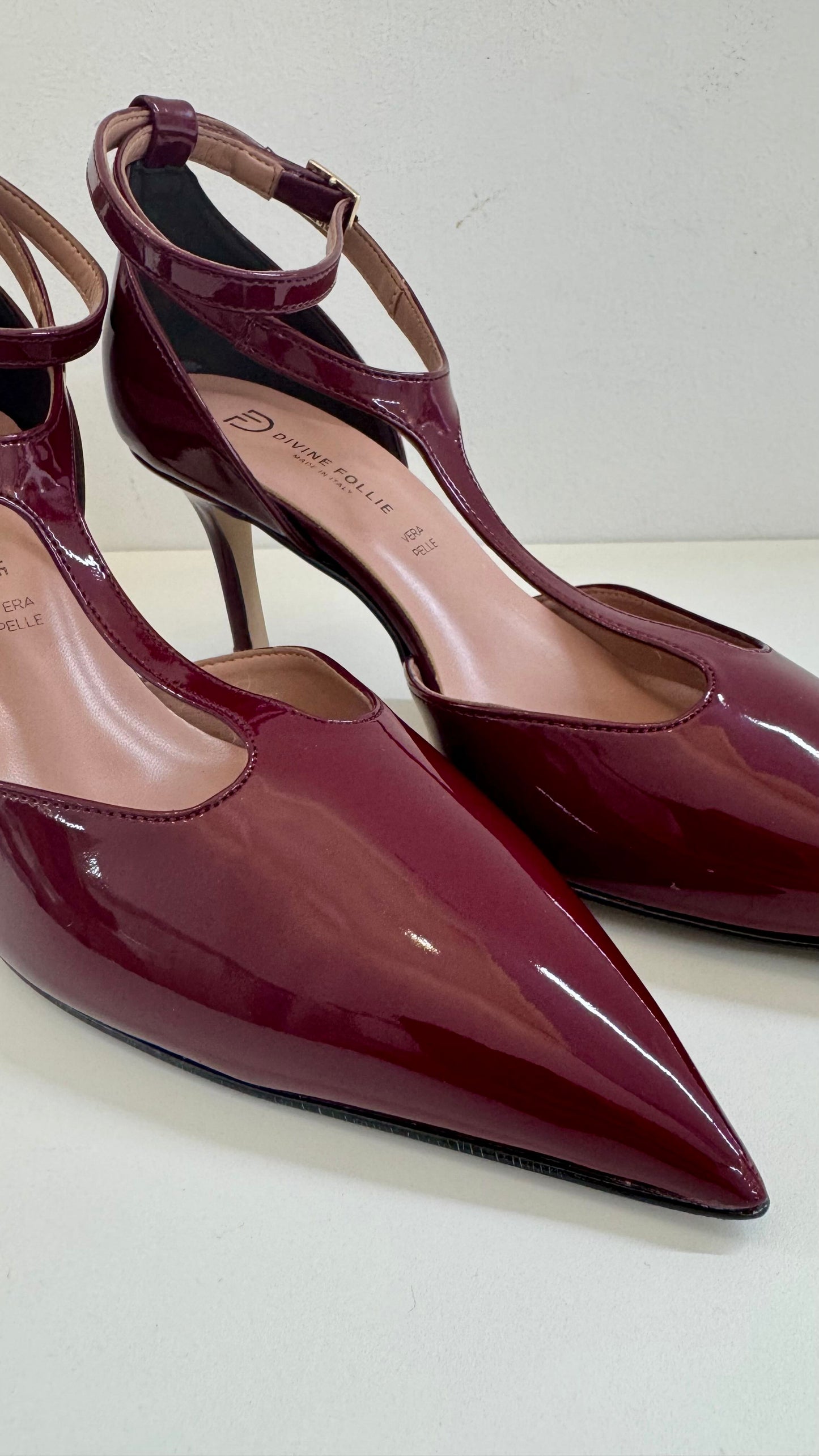 DECOLLETE VERNICE BORDEAUX