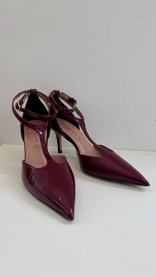 DECOLLETE VERNICE BORDEAUX