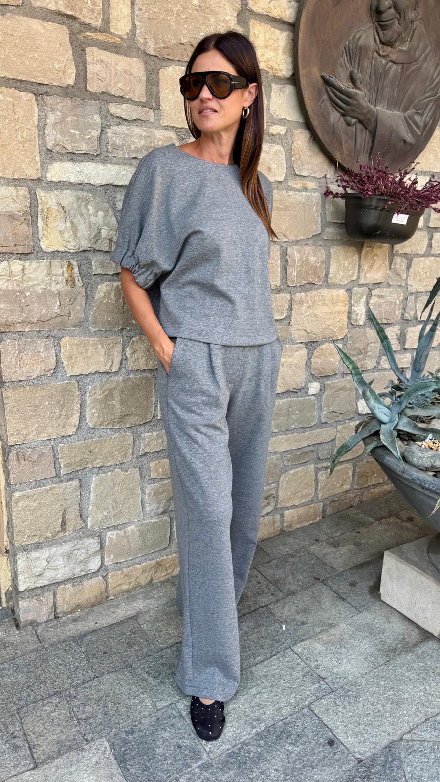PANTALONE FELPA GRIGIO