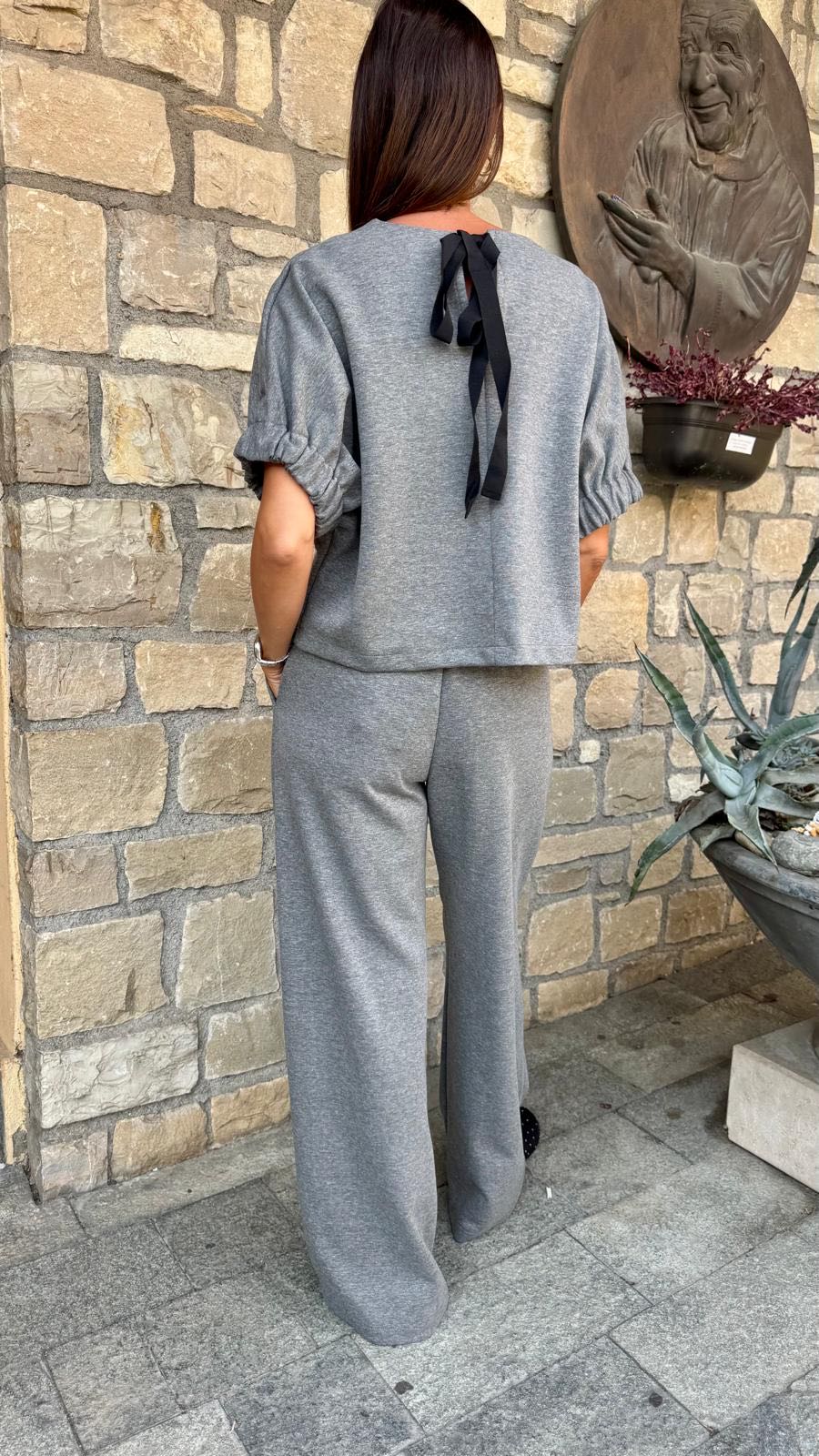 PANTALONE FELPA GRIGIO