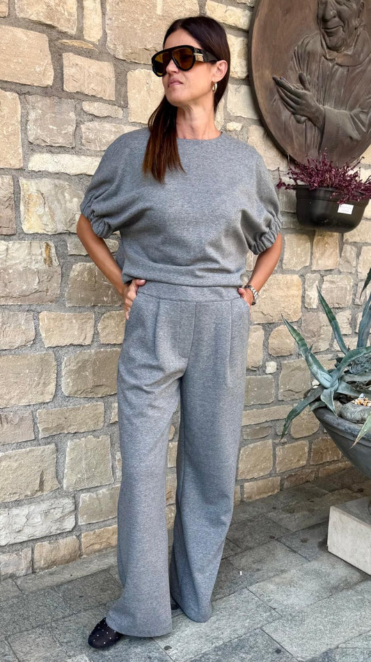 PANTALONE FELPA GRIGIO