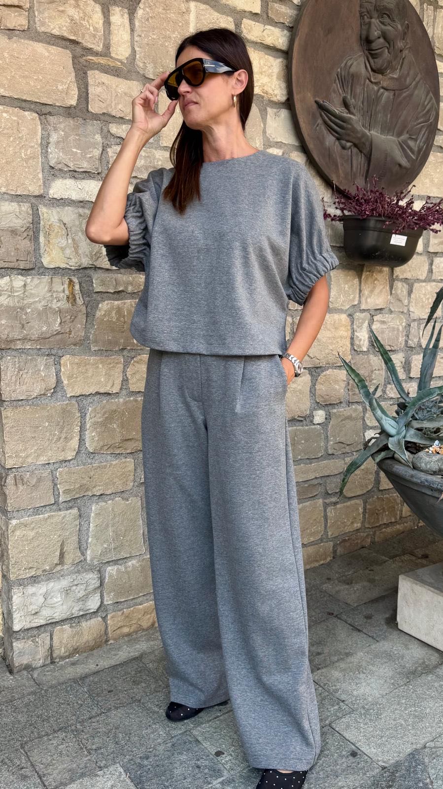 PANTALONE FELPA GRIGIO