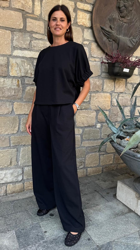 PANTALONE FELPA NERO