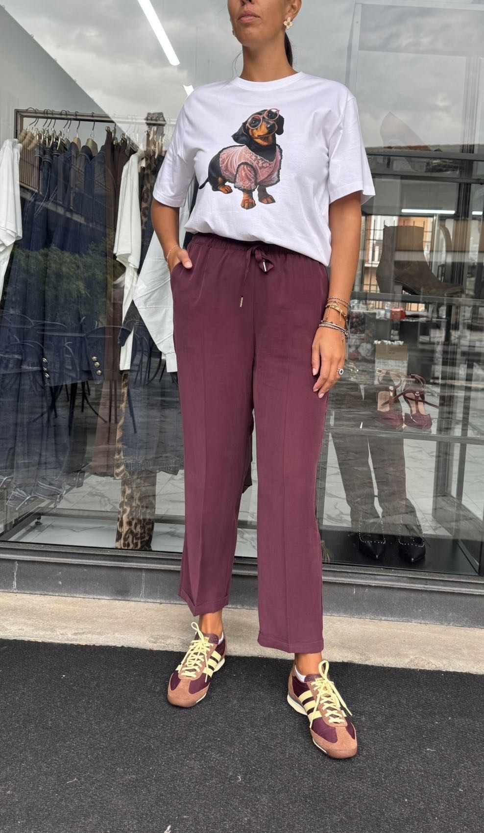 PANTALONE ELASTICO CON COULISSE VINACCIA
