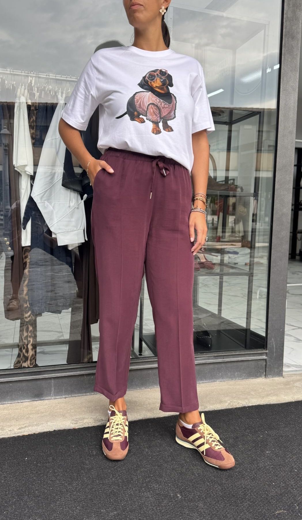 PANTALONE ELASTICO CON COULISSE VINACCIA