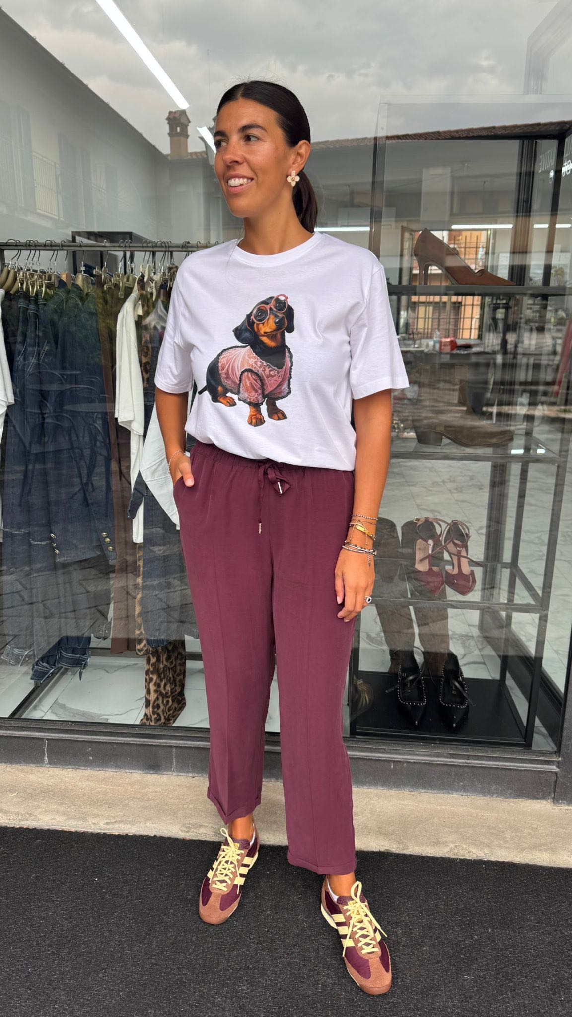 PANTALONE ELASTICO CON COULISSE VINACCIA