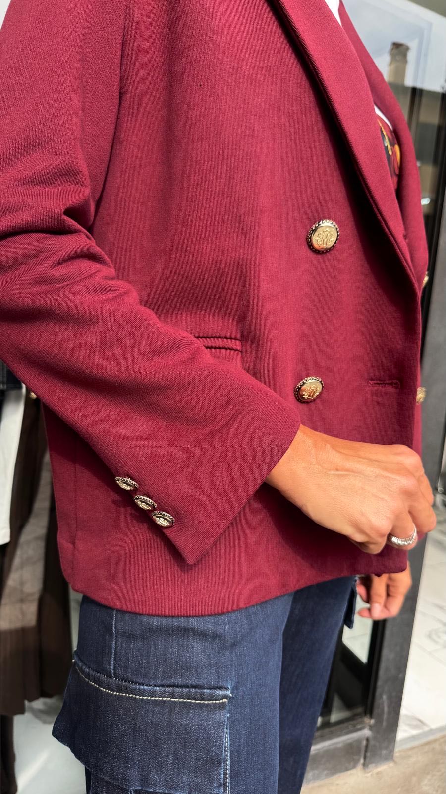 GIACCA IN FELPA DOPPIOPETTO  VINACCIA