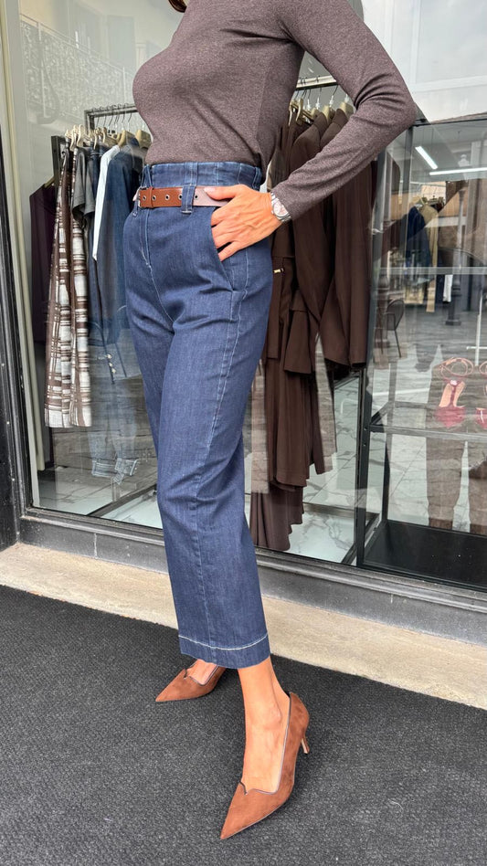 JEANS GAMBA DRITTA CINTURA