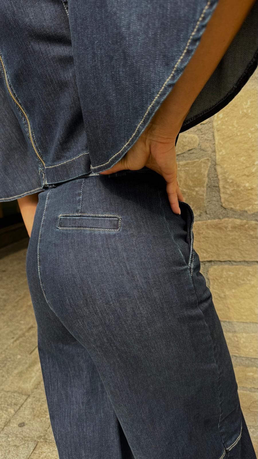 JEANS CINTURINO CAVIGLIA