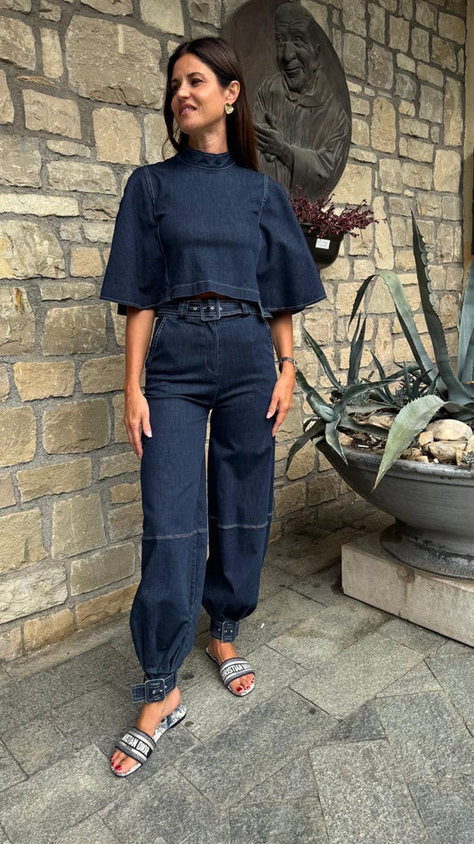 JEANS CINTURINO CAVIGLIA