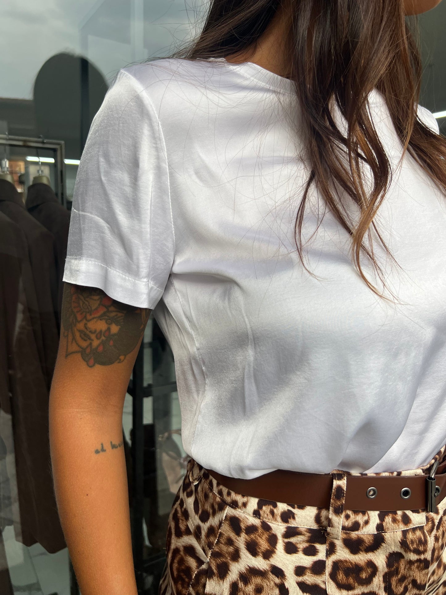MAGLIA GIROCOLLO VISCOSA BIANCA