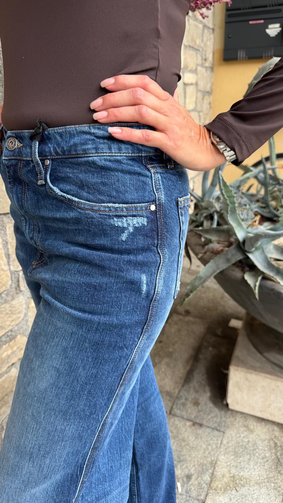 JEANS DENVER STRAPPO GINOCCHIO