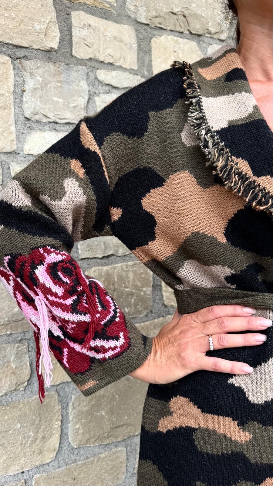 CARDIGAN MIMETICO ROSE