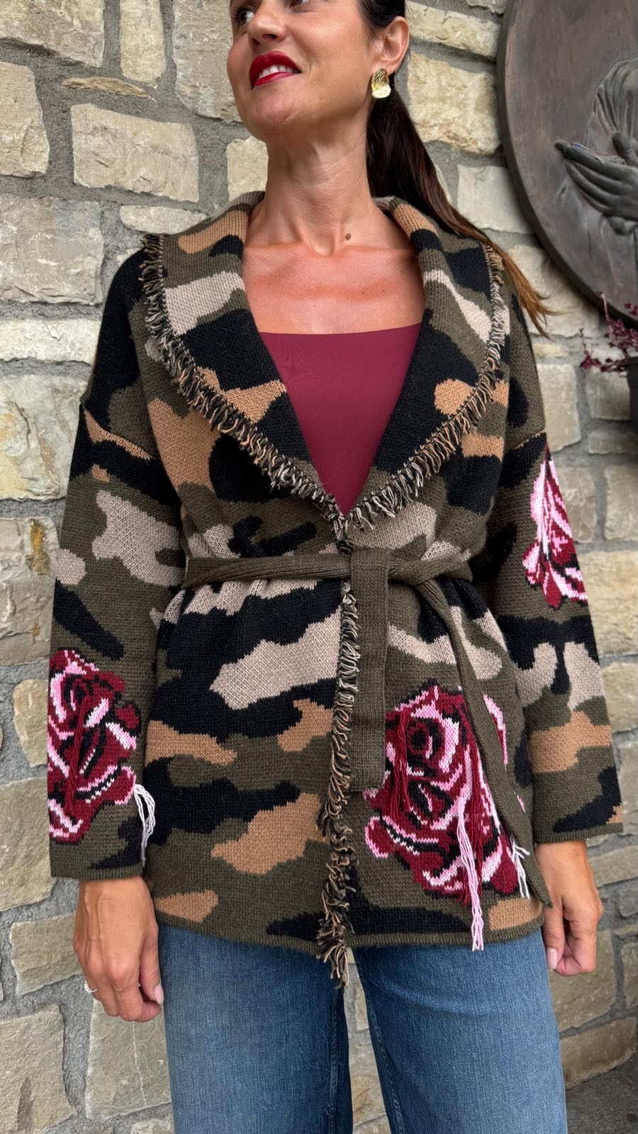 CARDIGAN MIMETICO ROSE