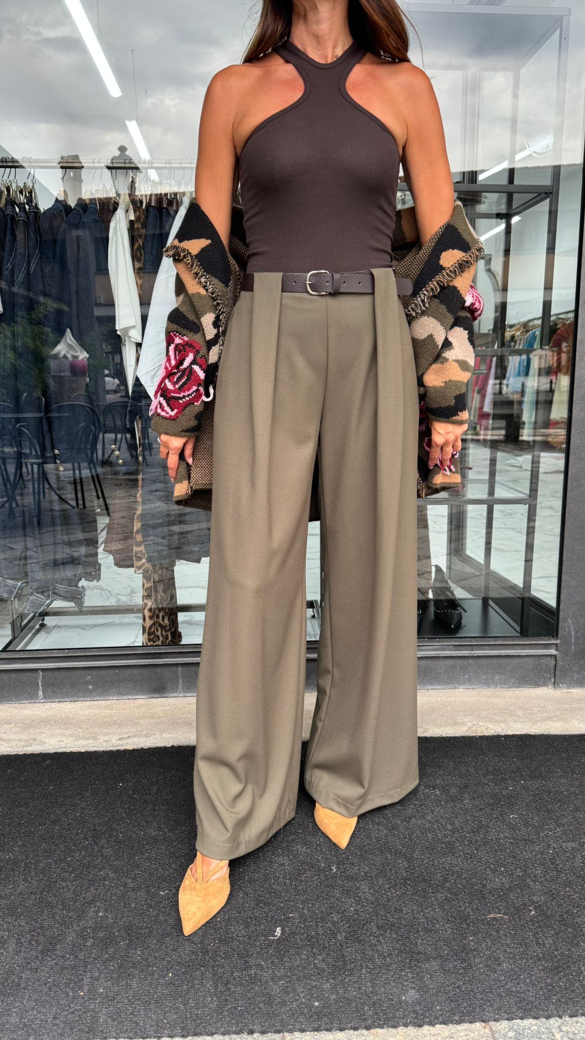 PANTALONE PALAZZO VERDONE DOPPIA PENCE
