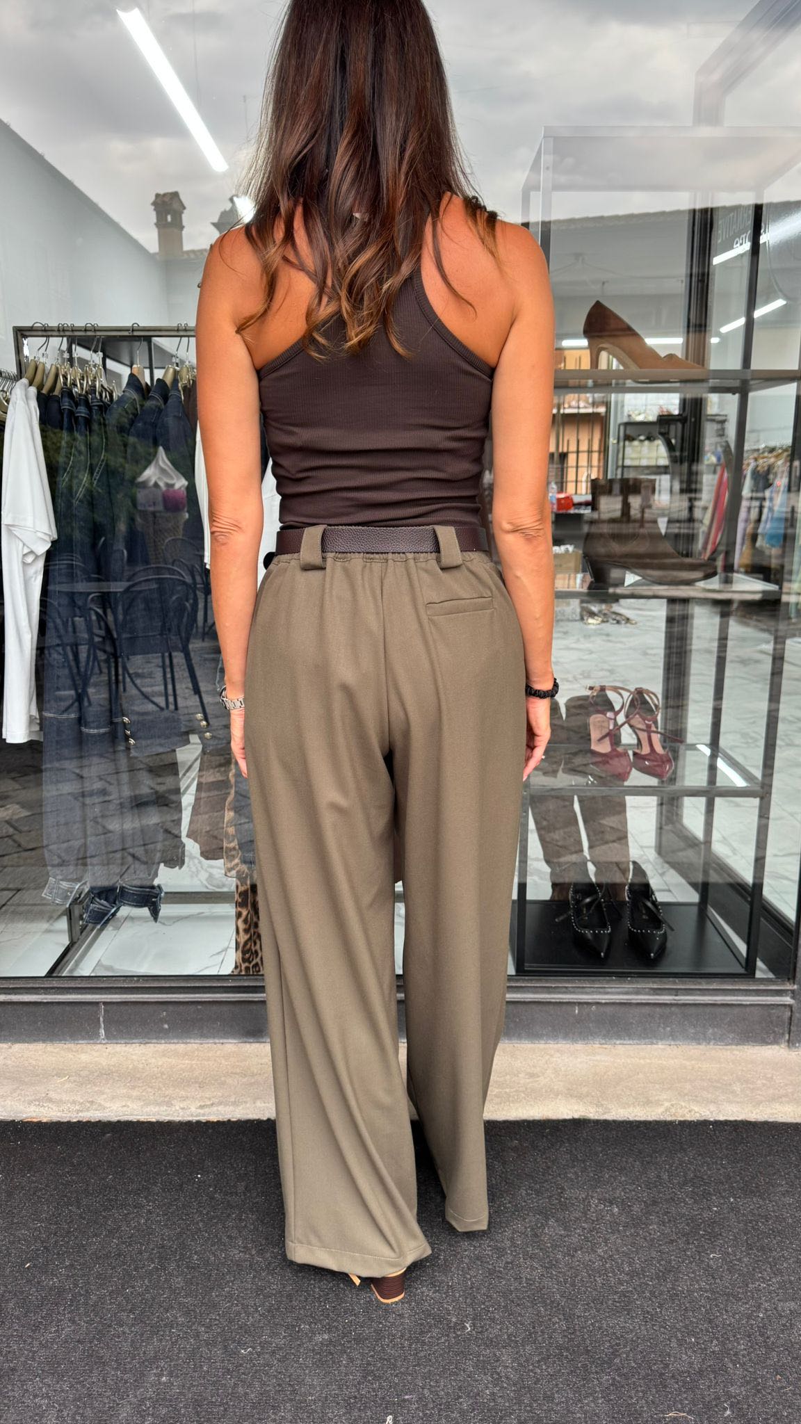 PANTALONE PALAZZO VERDONE DOPPIA PENCE