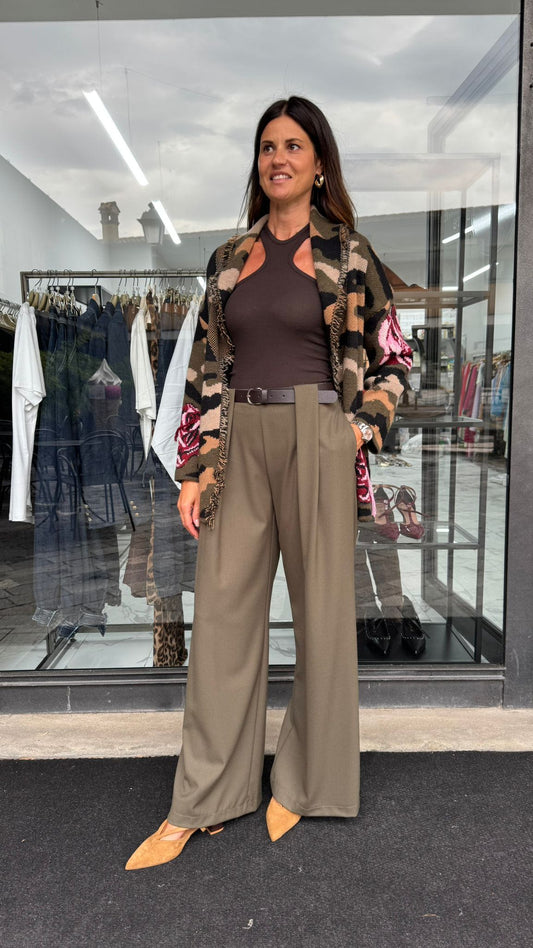 PANTALONE PALAZZO VERDONE DOPPIA PENCE