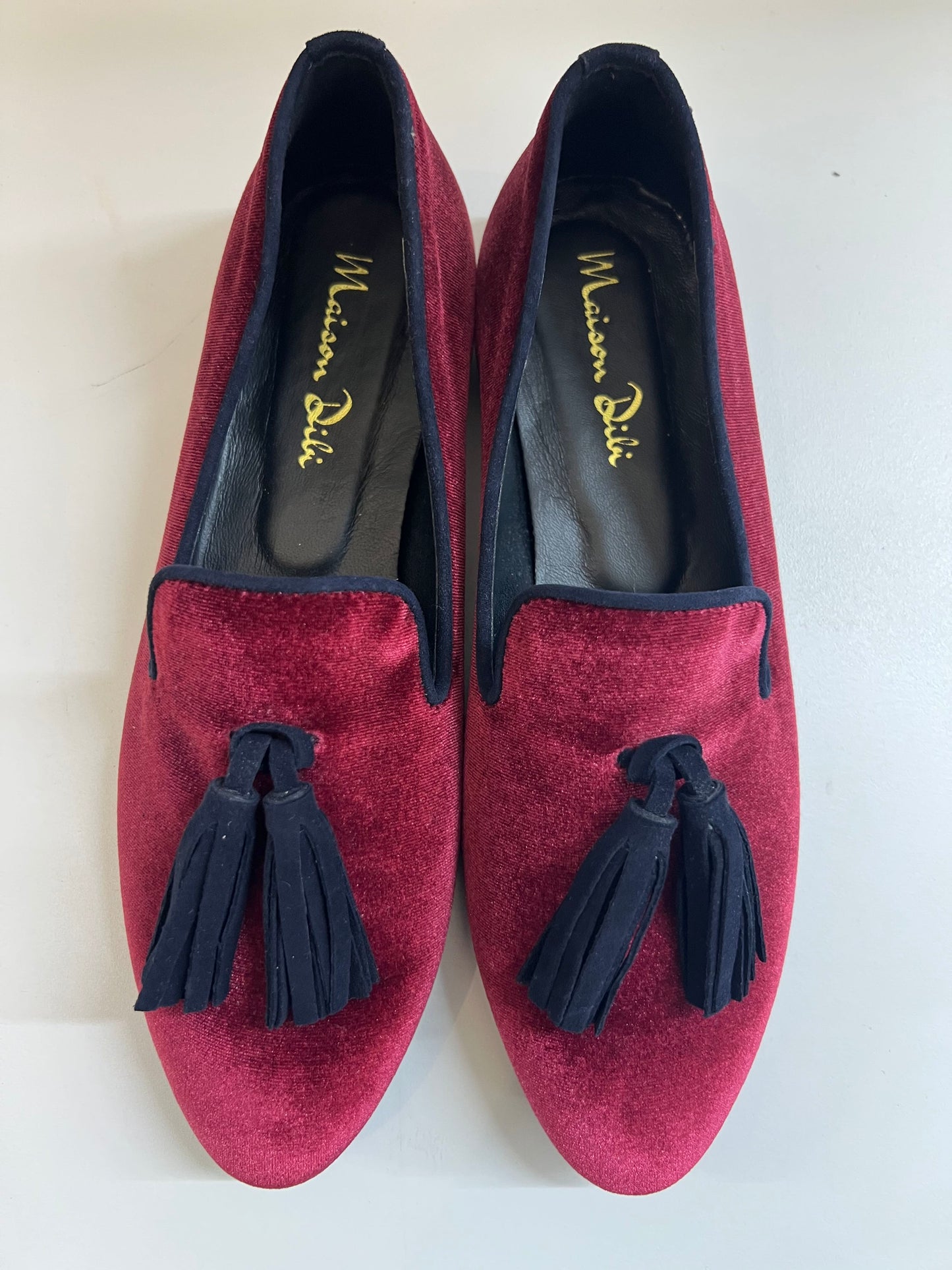 MOCASSINO VELLUTO BORDEAUX