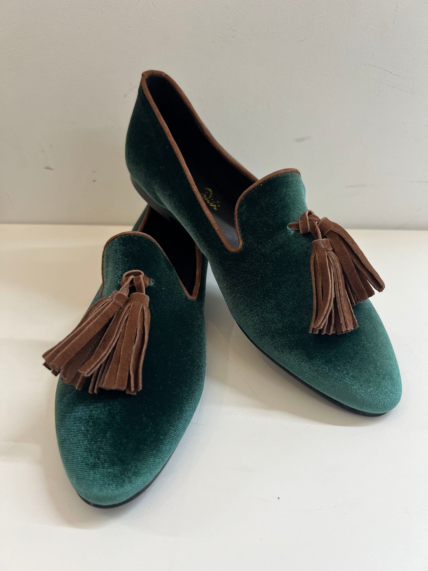 MOCASSINO VELLUTO VERDE