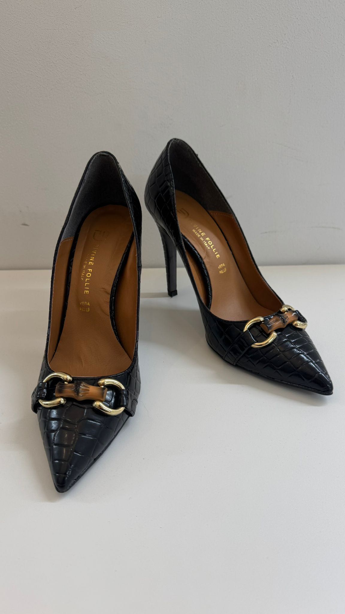 DECOLLETE COCCO NERO