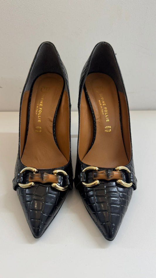 DECOLLETE COCCO NERO