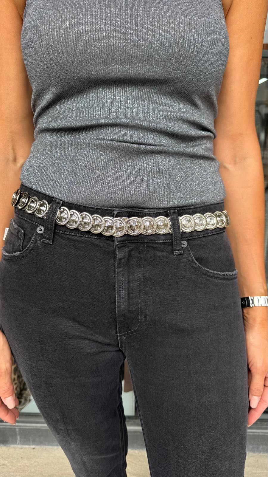 JEANS DAISY NERO SLAVATO