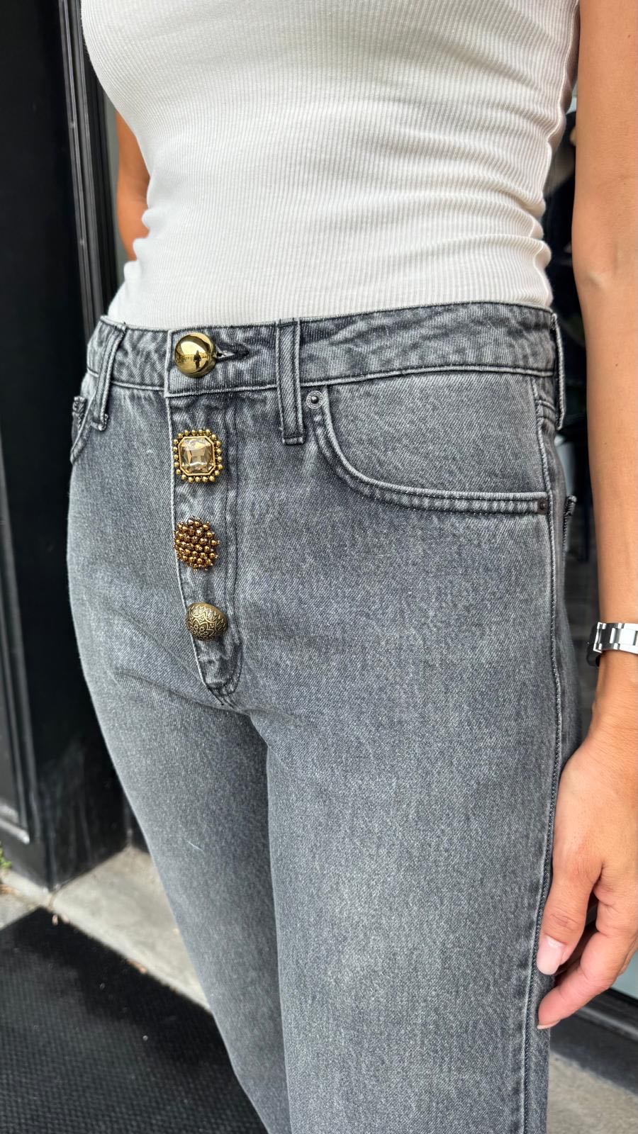 JEANS ZOE GRIGIO