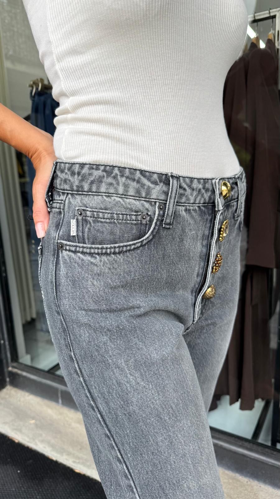 JEANS ZOE GRIGIO