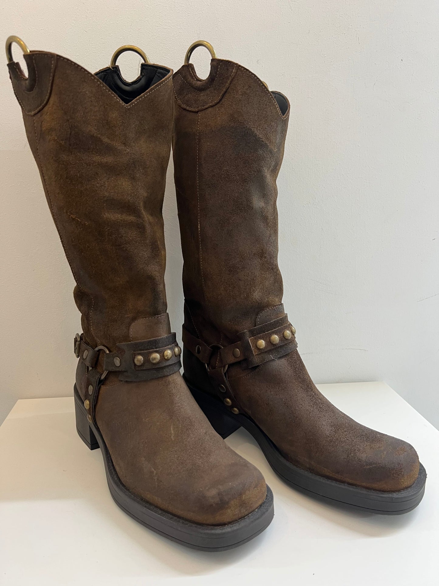 BIKERS CAMOSCIO MARRONE