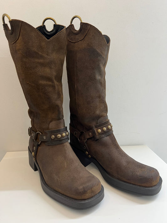 BIKERS CAMOSCIO MARRONE