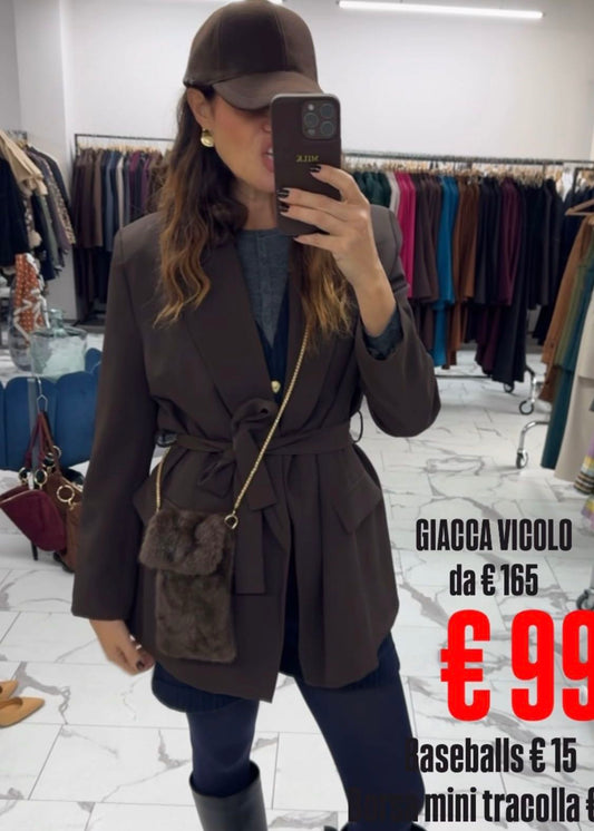 GIACCA VESTAGLIA CIOCCOLATO