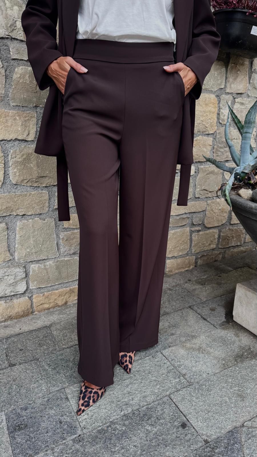 PANTALONE FLUIDO CIOCCOLATO