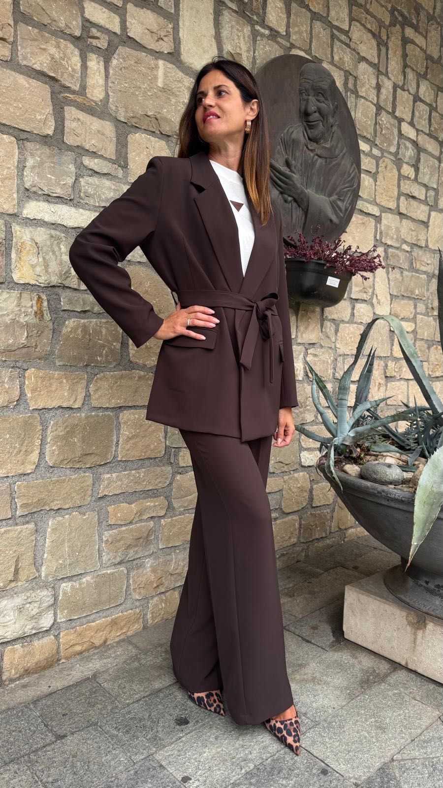 PANTALONE FLUIDO CIOCCOLATO