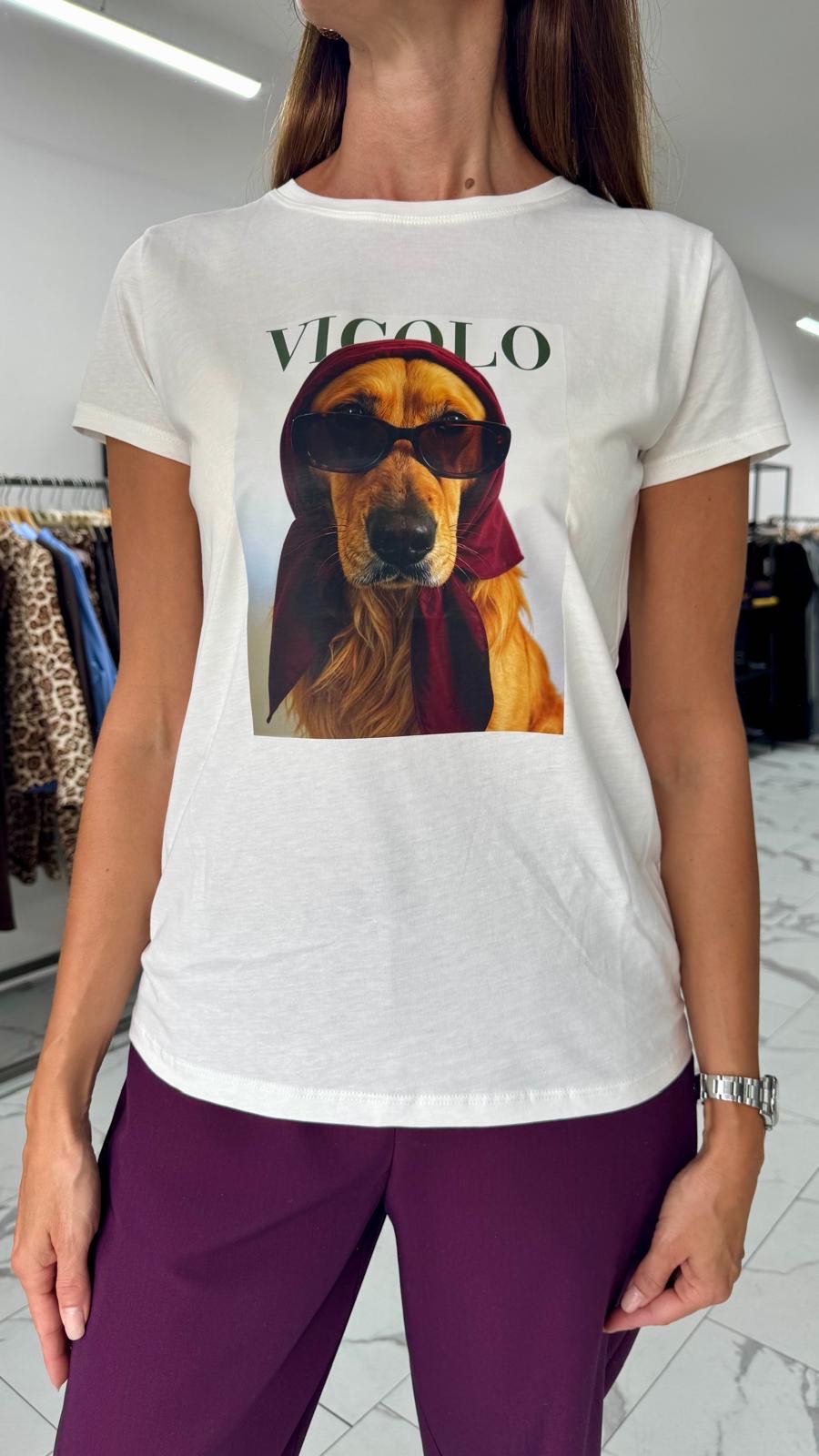 T-SHIRT LABRADOR OCCHIALE